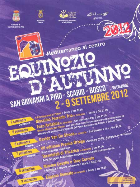 equinozio d'autunno 2012, World Music, Taranta